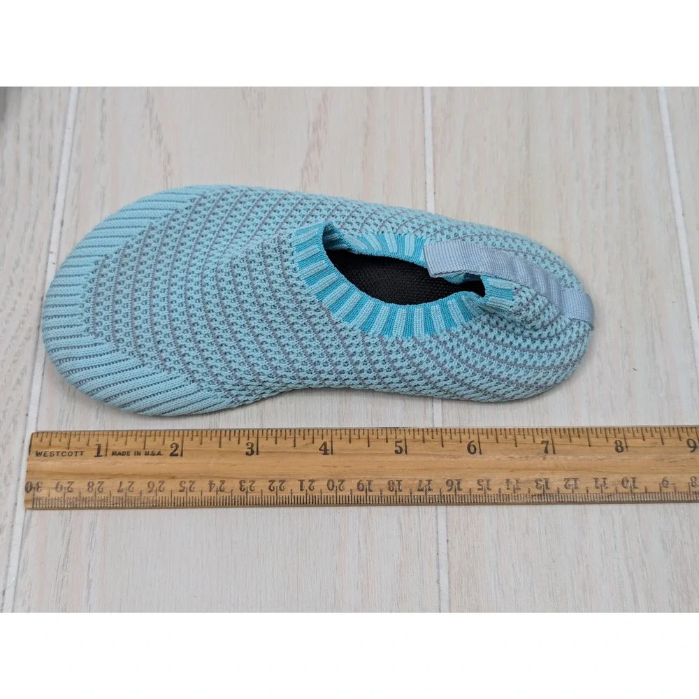 Kids Water Shoes Size Euro 28/29 11 Blue Knit Barefoot Aqua Socks Slip On